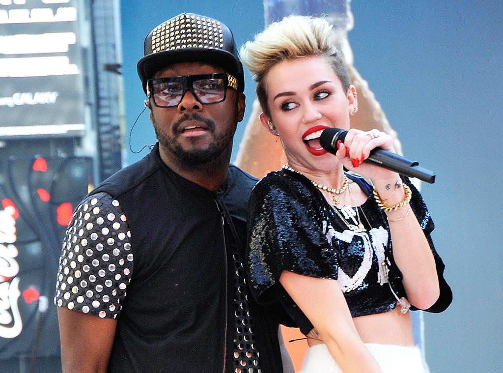 Miley Cyrus, Will.I.Am, Celebrity Collaborations