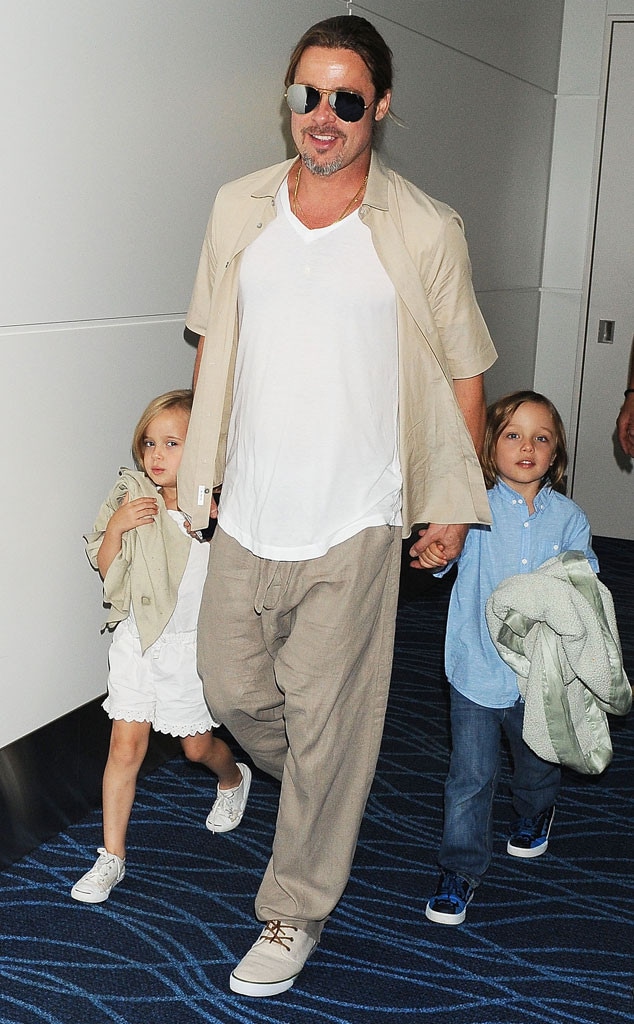 Brad Pitt, Knox Jolie-Pitt, Vivienne Jolie-Pitt