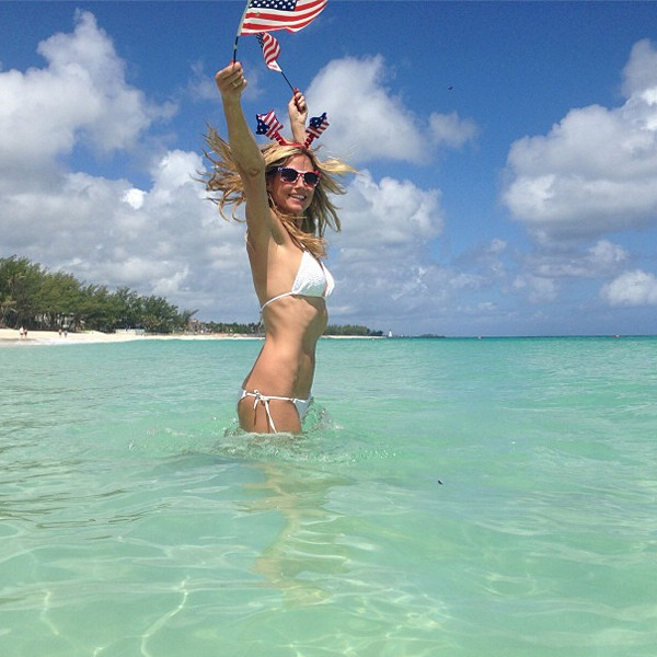 Heidi Klum Celebrates the Fourth of July in a - E! Online