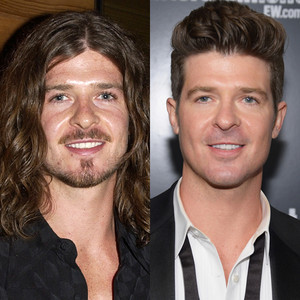 See Robin Thicke S Really Bad Long Hair E News