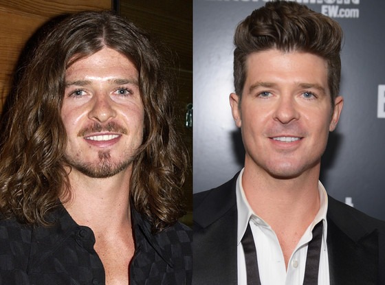 See Robin Thicke S Really Bad Long Hair E News