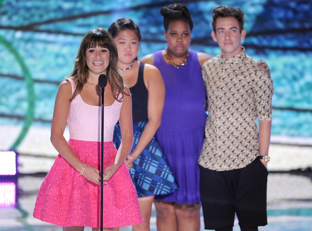 Lea Michele Chokes Up Praises Cory at Teen Choice Awards