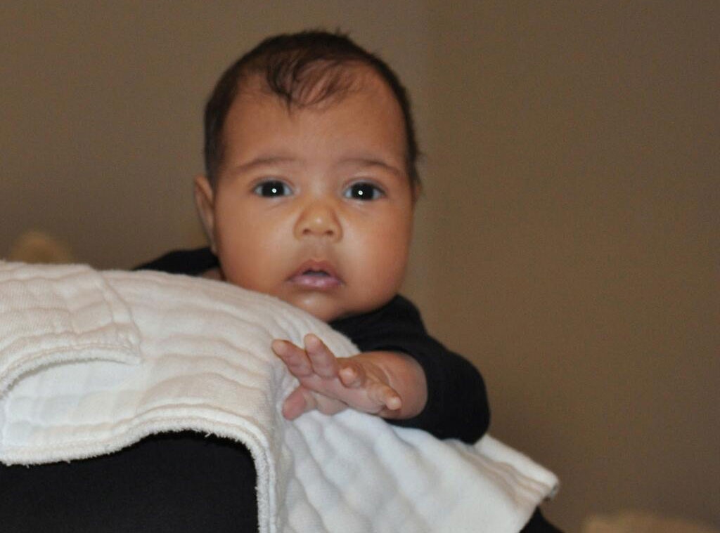 Baby North West, Kim Kardashian, Kanye West