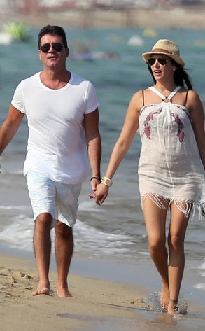 Simon Cowell and Pregnant Lauren Silverman Spotted Together in St ...