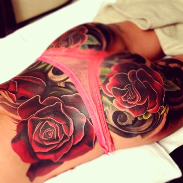Cheryl Cole Covers Entire Butt With Rose Tattoos—See the Cheeky Pic