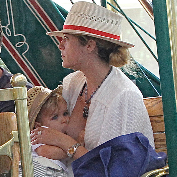 Selma Blair's Son Arthur Causes Near Nip-Slip