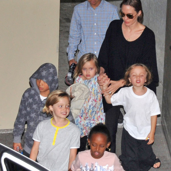 Angelina Takes Her Kids Bowling - E! Online