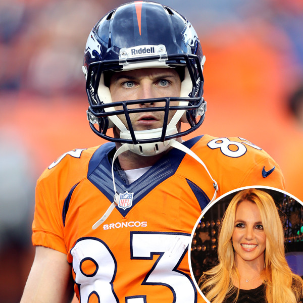 NFL's Wes Welker Dressed as Britney Spears at School Rally - E! Online