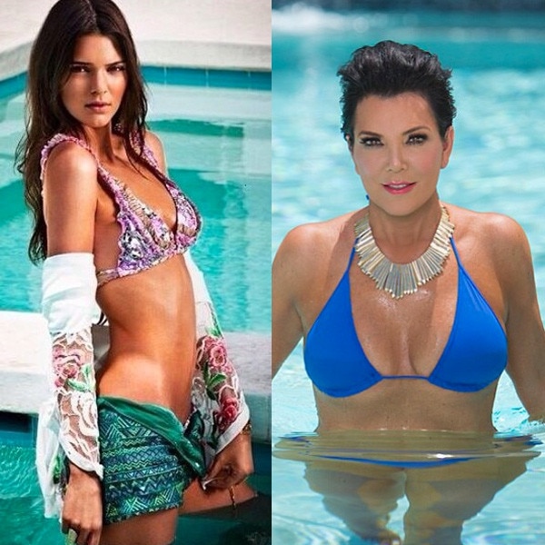 Kendall Jenner Kris Jenner Show Off Bikini Bodies