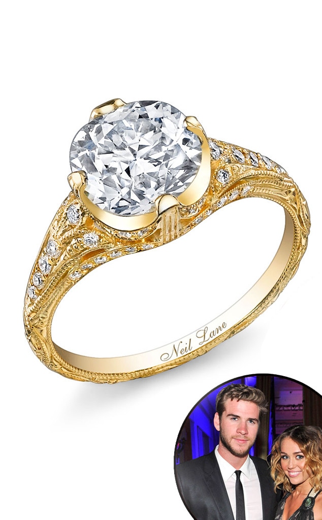 Miley Cyrus, Liam Hemsworth, Engagement Ring