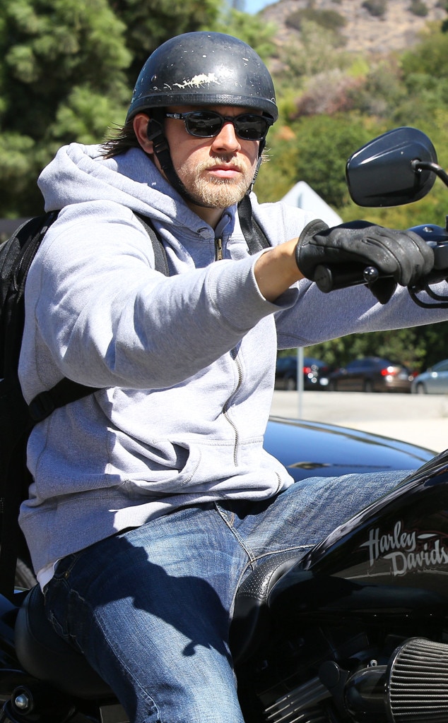 Charlie hunnam harley store davidson