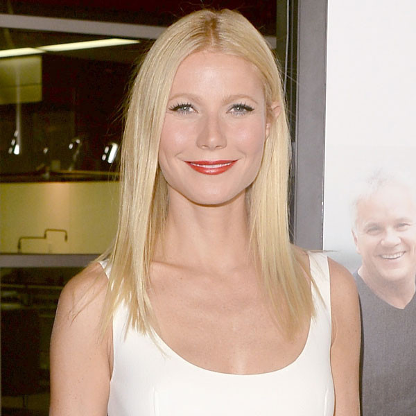 Gwyneth Paltrow Goes Braless in Chic White Dress