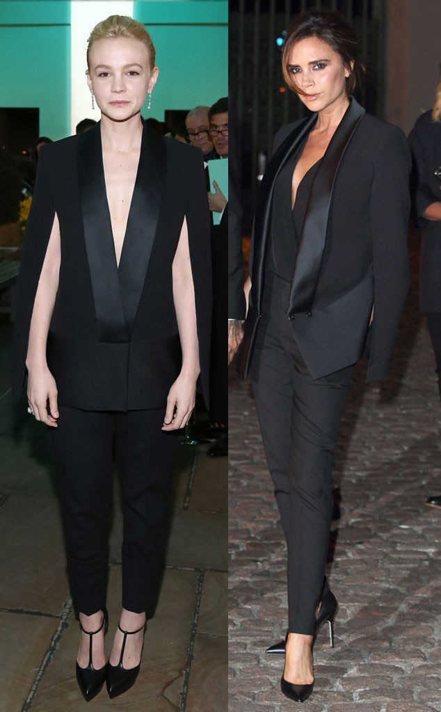 Victoria beckham black fashion suit