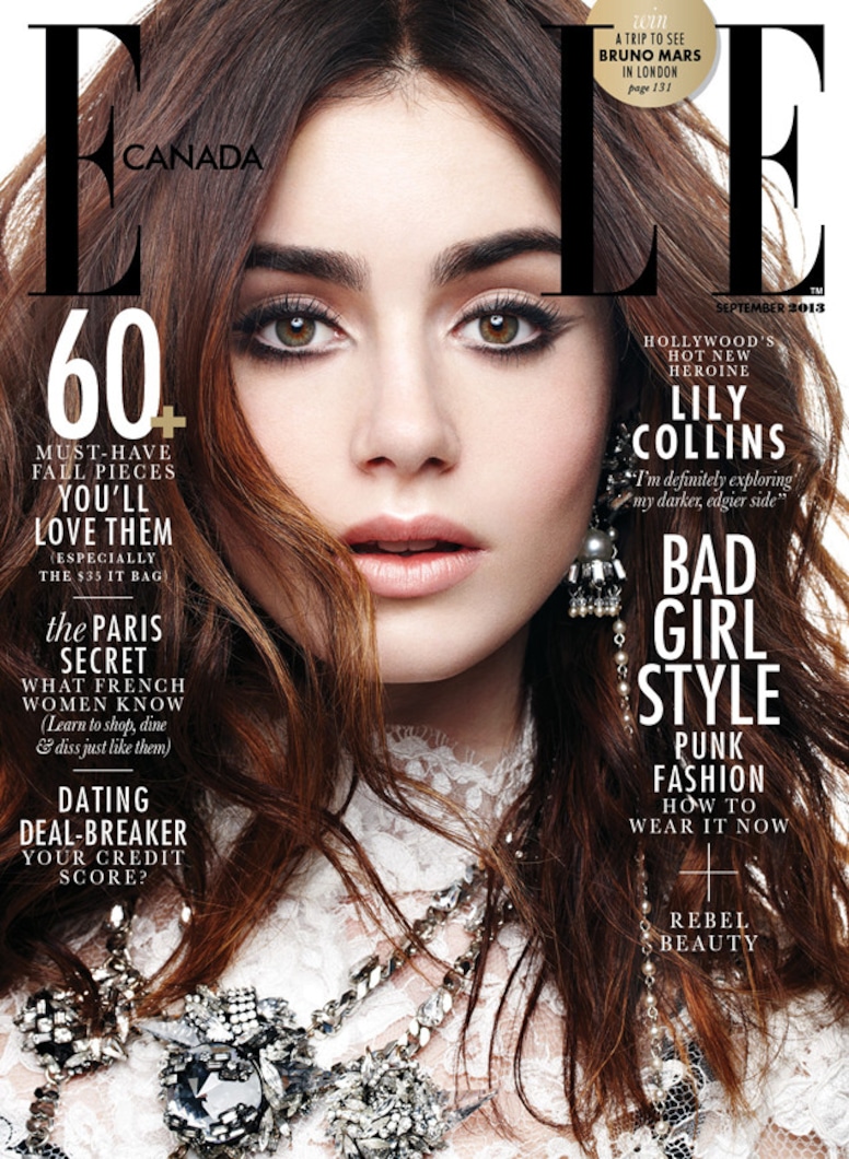 Lily Collins, Elle Canada