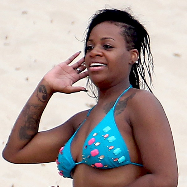 Fantasia Shows Off Bikini Bod in Barbados