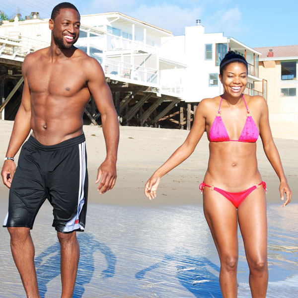 Gabrielle Union spends the day at the beach with her family