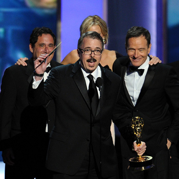 Breaking Bad Cast Celebrates Emmy Win Vince Gilligan Says Pinch Me So Bryan Cranston Slaps 5258