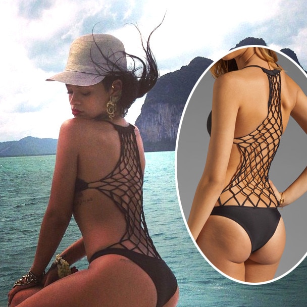 rihanna crochet swimsuit