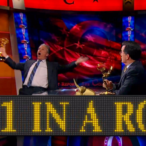 Stephen Colbert Shares Emmy Win With Jon Stewart—Watch Now! E! Online