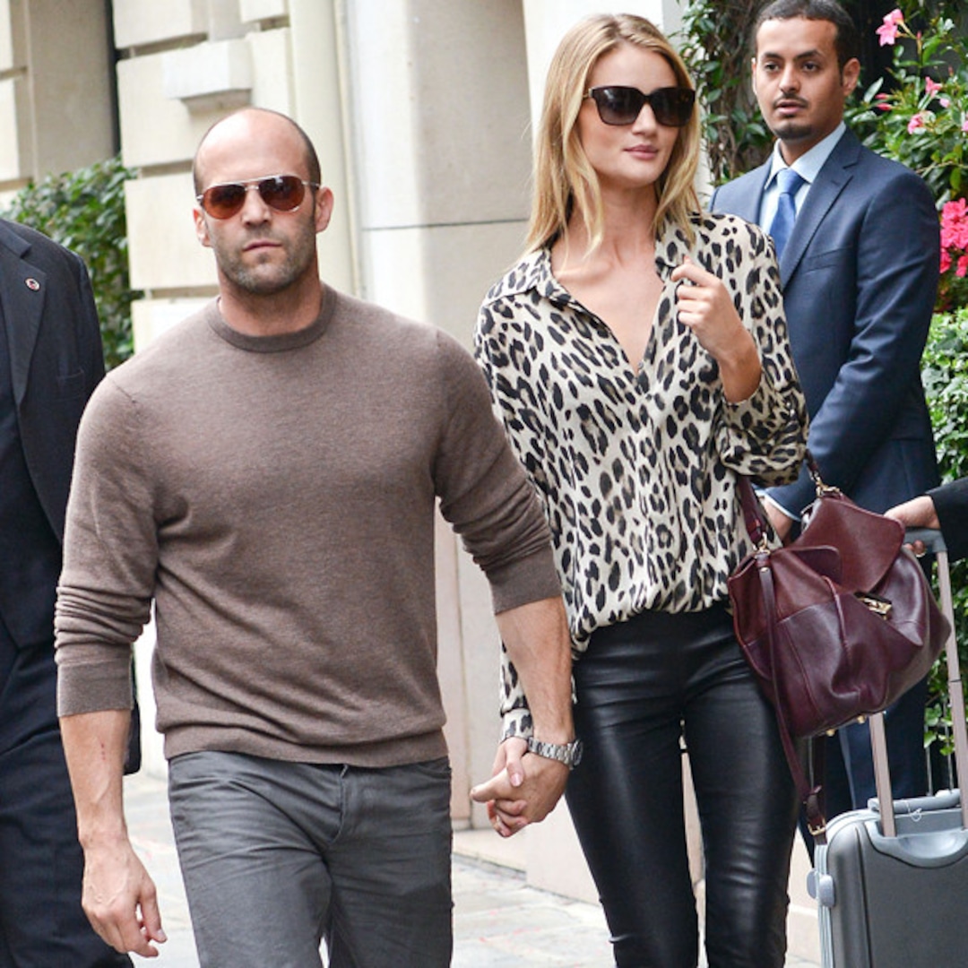Jason Statham and his wife Rosie. #SSB @streetstylebasics @jasonstatham Fashion,
