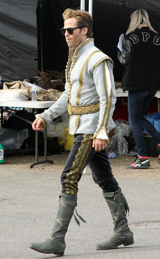 Chris Pine, Into The Woods BTS
