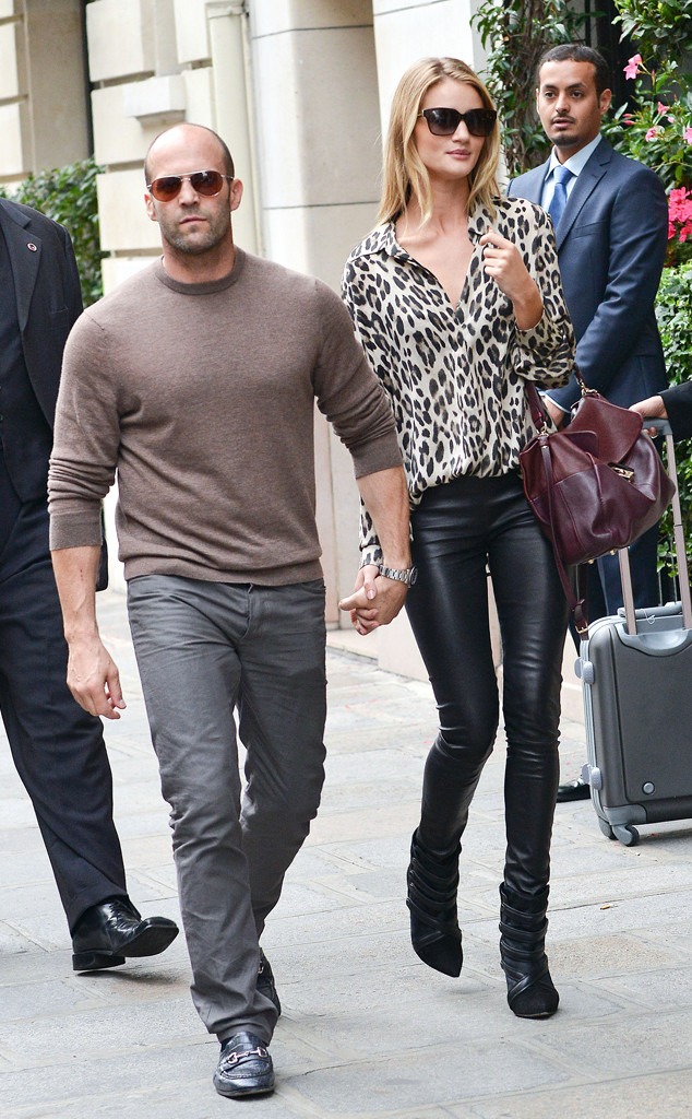 Rosie Huntington-Whiteley & Jason Statham's PDA in Paris Puts an End to