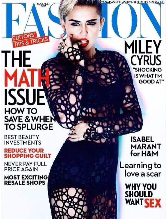 Miley Cyrus, Fashion Magazine