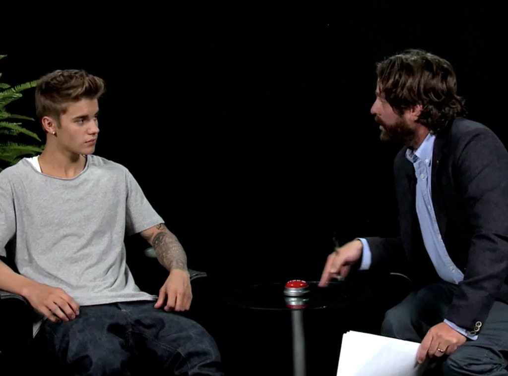 Justin Bieber, Zach Galifianakis, Funny or Die