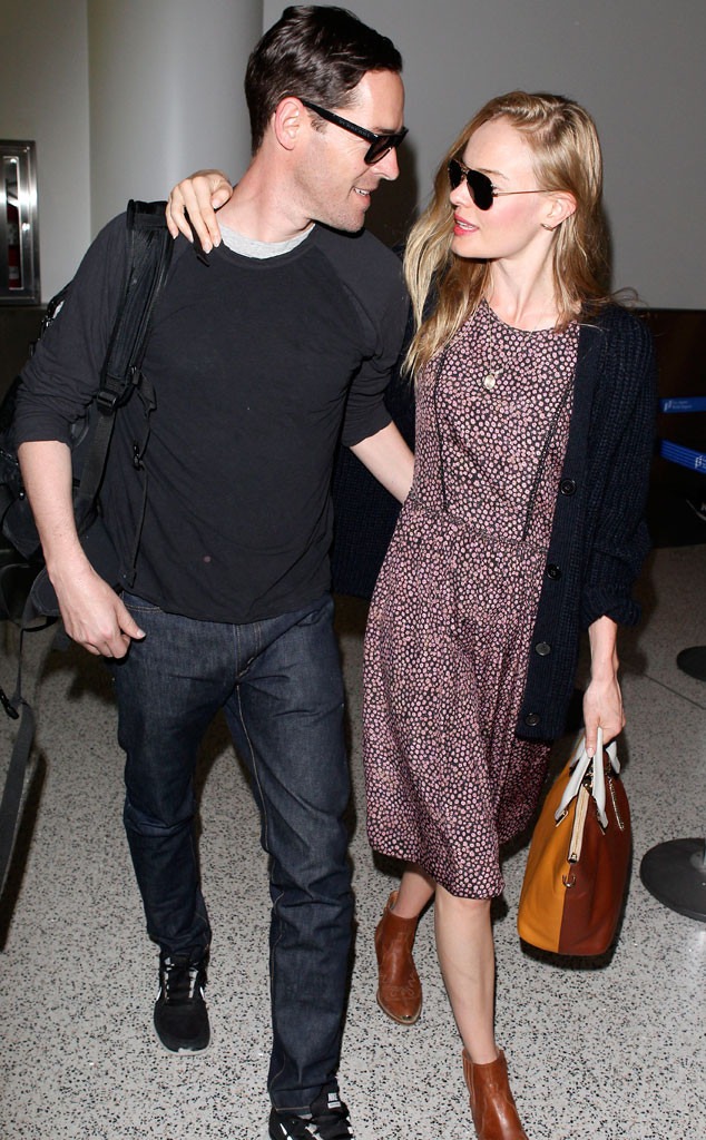 Newlyweds Kate Bosworth and Michael Polish Touch Down in LA—See the Pic