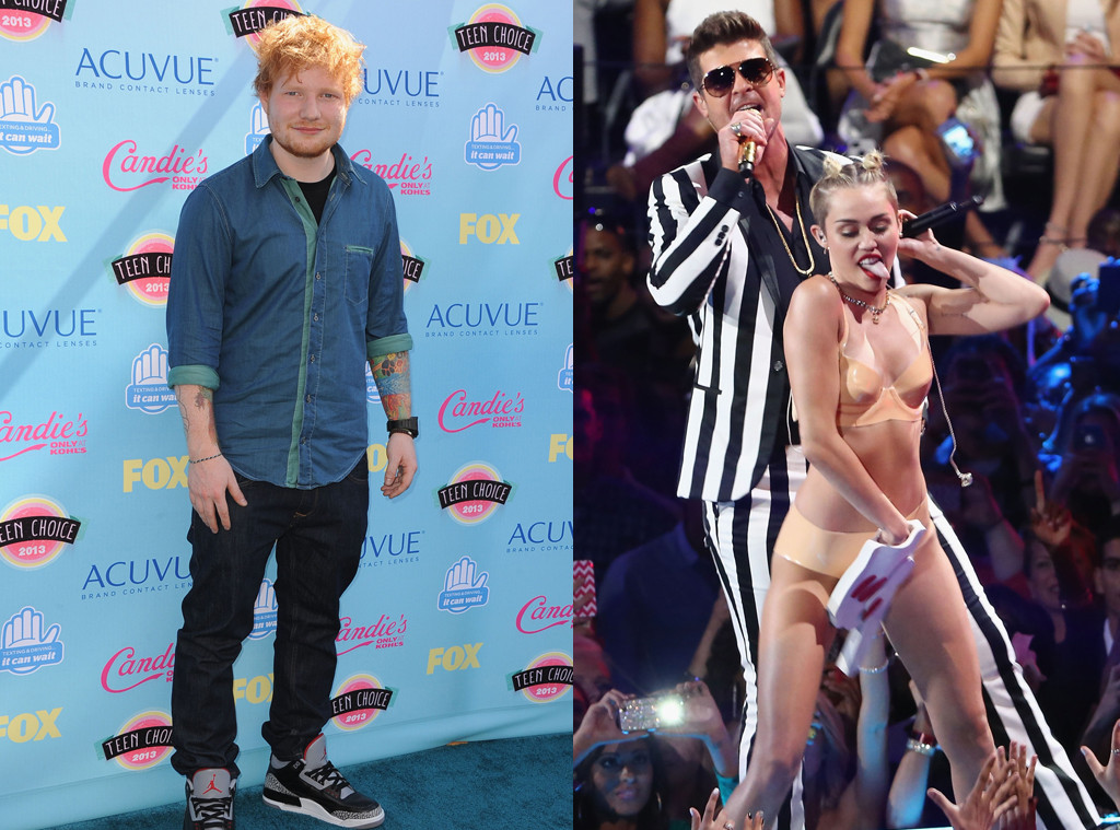 Ed Sheeran Weighs In On Miley S Twerking E Online