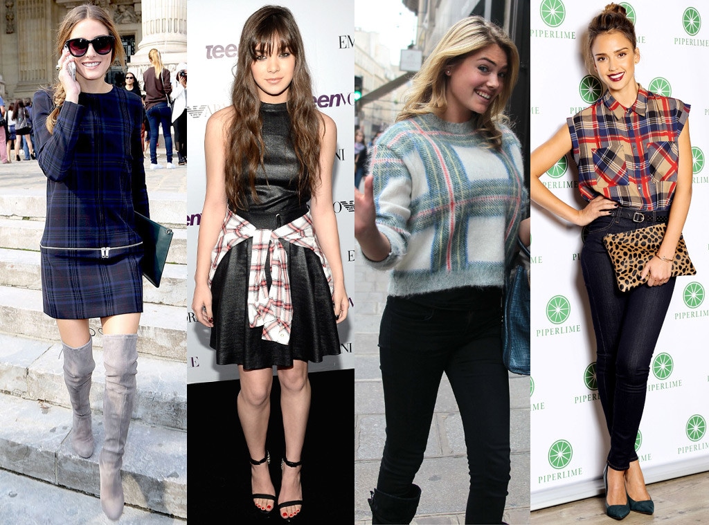 Celebs in Plaid
