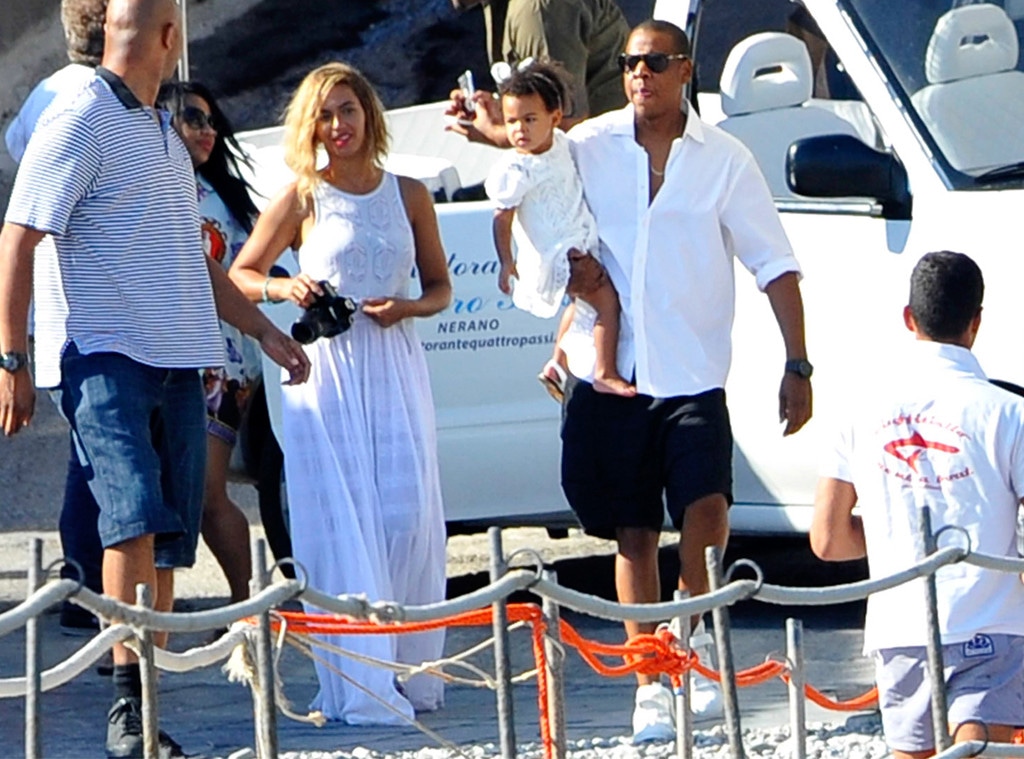 Beyonce, Jay-Z, Blue Ivy, Italy