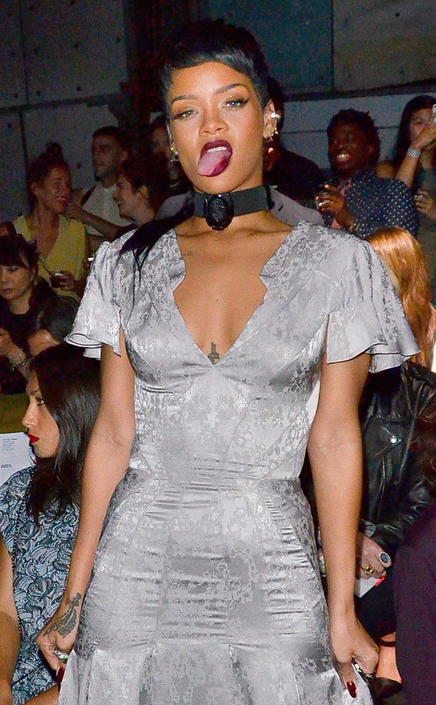 Rihanna From Stars At New York Fashion Week Spring 2014 E News 