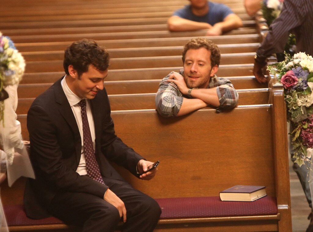 John Francis Daley & T. J. Thyne from Bones Wedding Album | E! News