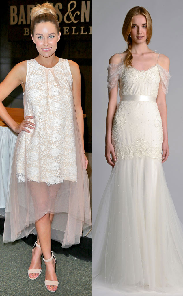 See Lauren Conrad's Wedding Dress Romantic Here!
