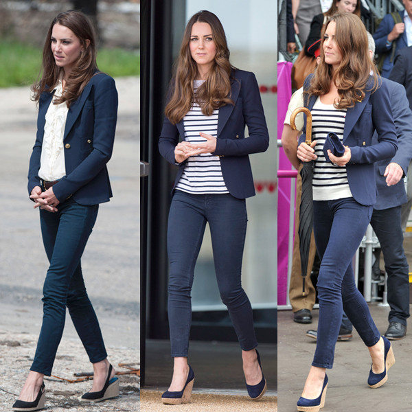 Kate Middleton Repeats Jeans & Blazer Combo Again - E!
