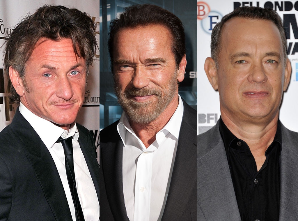 Tom Hanks, Sean Penn, Arnold Schwarzenegger