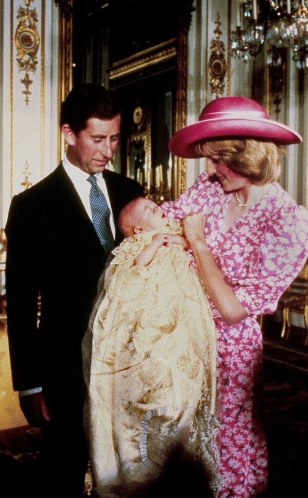 Royal Christening, Princess Diana, Princess of Wales, and Prince Charles, Prince of Wales, Prince William