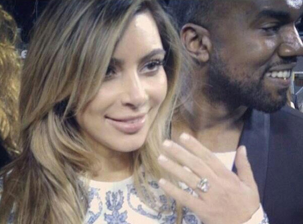 Kim Kardashian, Kanye West, Engagement, Birthday 2013