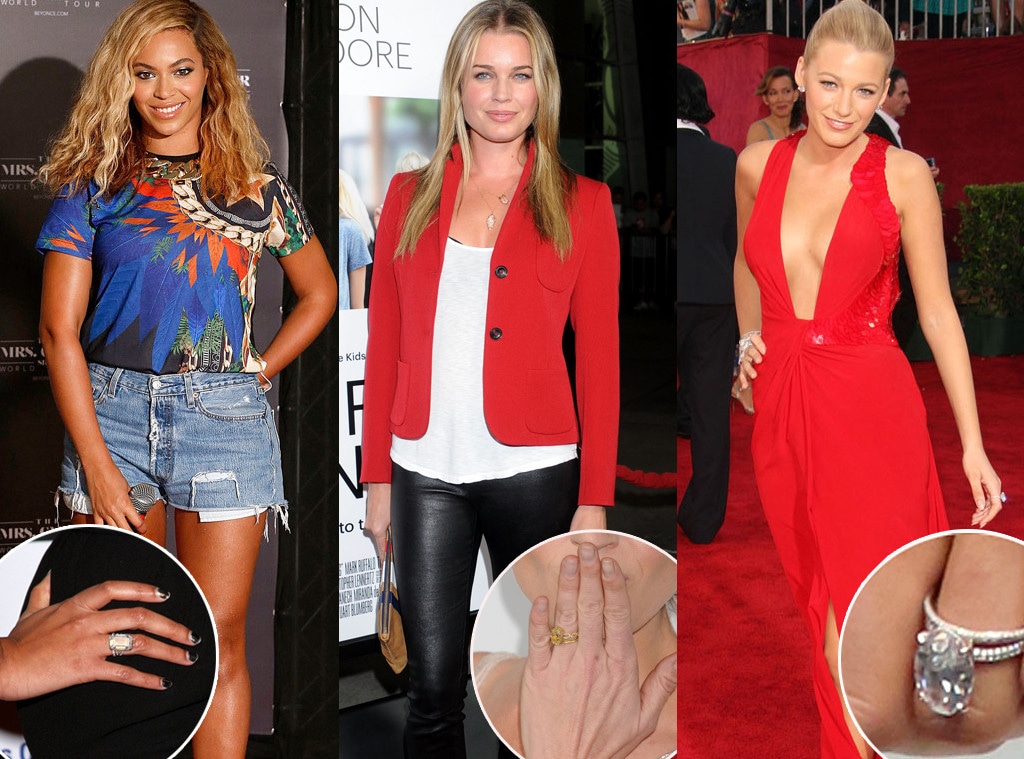 Beyonce, Rebecca Romijn, Blake Lively, Engagement Ring 