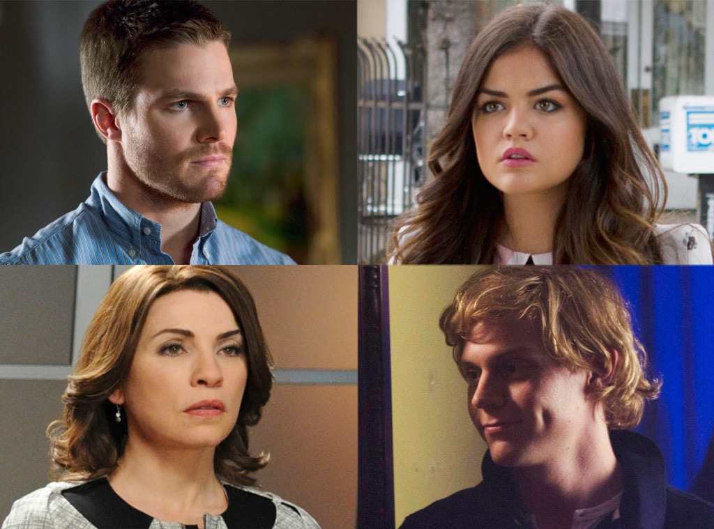 Stephen Amell, Arrow, Julianna Margulies, The Good Wife, Evan peters, American Horror Story Coven, Lucy Hale, Pretty Little Liars