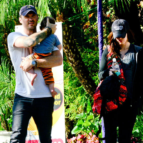 Pregnant Megan Fox Steps Out With Her Family