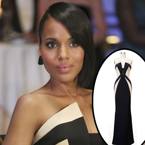 Olivia Pope&#39;s Black and White Gown—All the Details! - E! Online