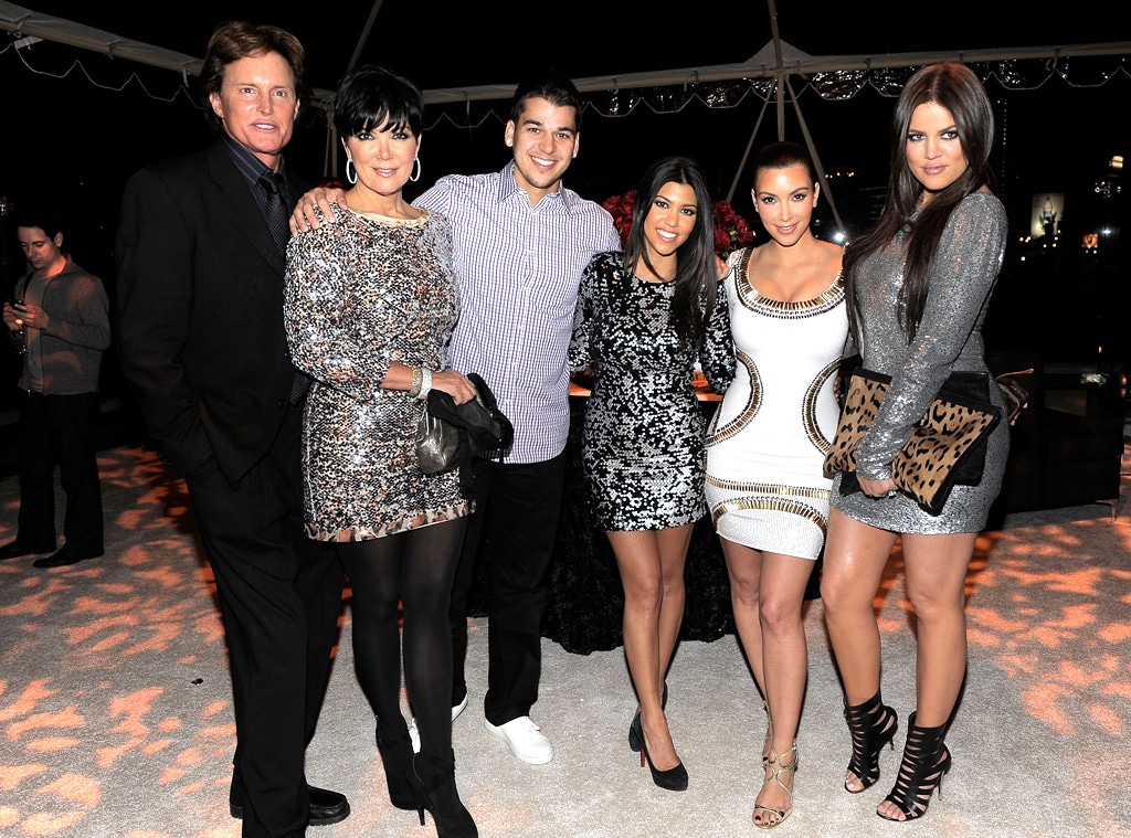 Bruce Jenner, Kris Jenner, Robert Kardashian, Kourtney Kardashian, Kim Kardashian, Khloe Kardashian