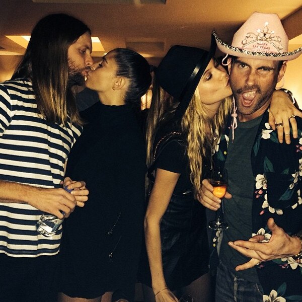 Adam Levine Wears Pink Bejeweled Cowboy Hat for NYE | E! News