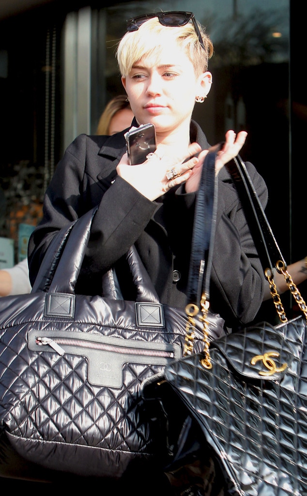Miley Cyrus Is a Chic Chanel Bag Lady
