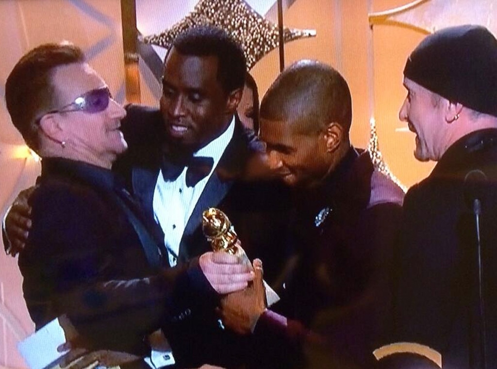 Diddy, Sean Combs, Bono, Golden Globes, Twitter
