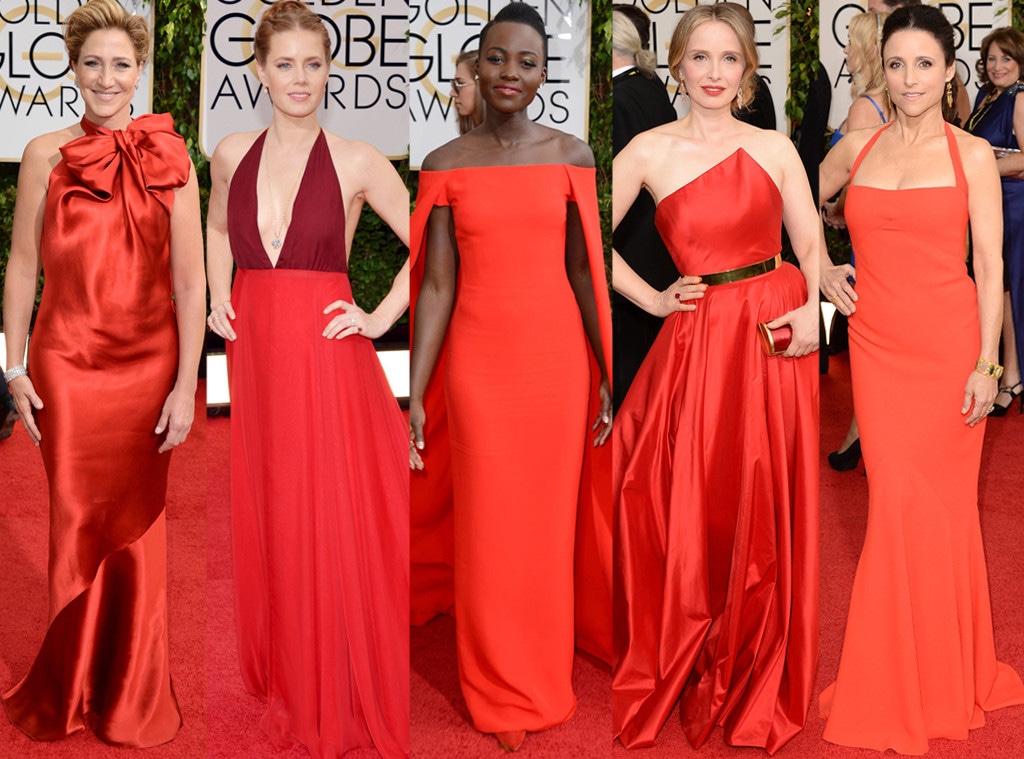 Lupita Nyong'o, Amy Adams, Julia Louis-Dreyfus, Julie Deply, Edie Falco, Golden Globes 2014