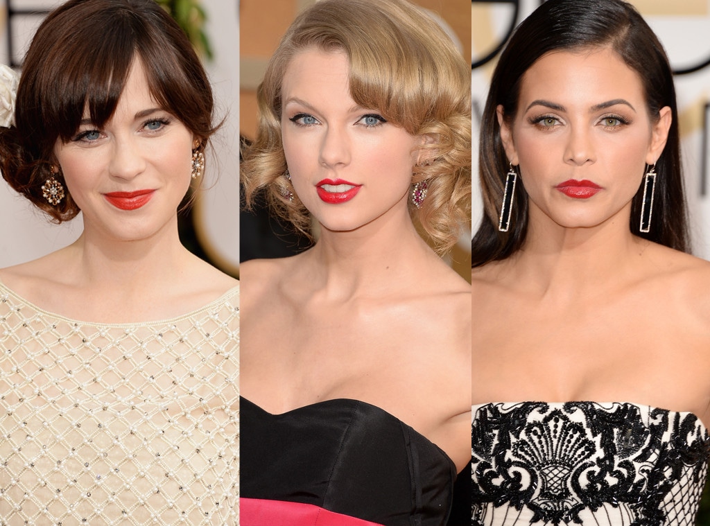 Zooey Deschanel, Taylor Swift, Jenna Dewan, Golden Globes 2014