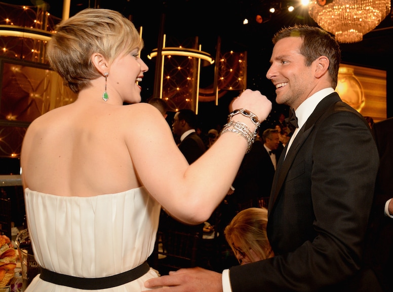 Jennifer Lawrence, Bradley Cooper, Golden Globes 2014